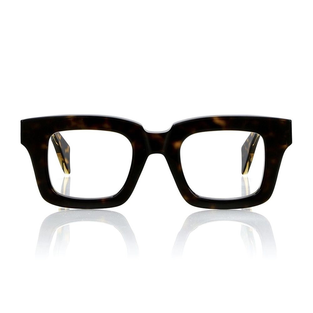 Monokol Concept Eyewear Mk295 Geometric Squared Eyewear In Polished Havana Acetate