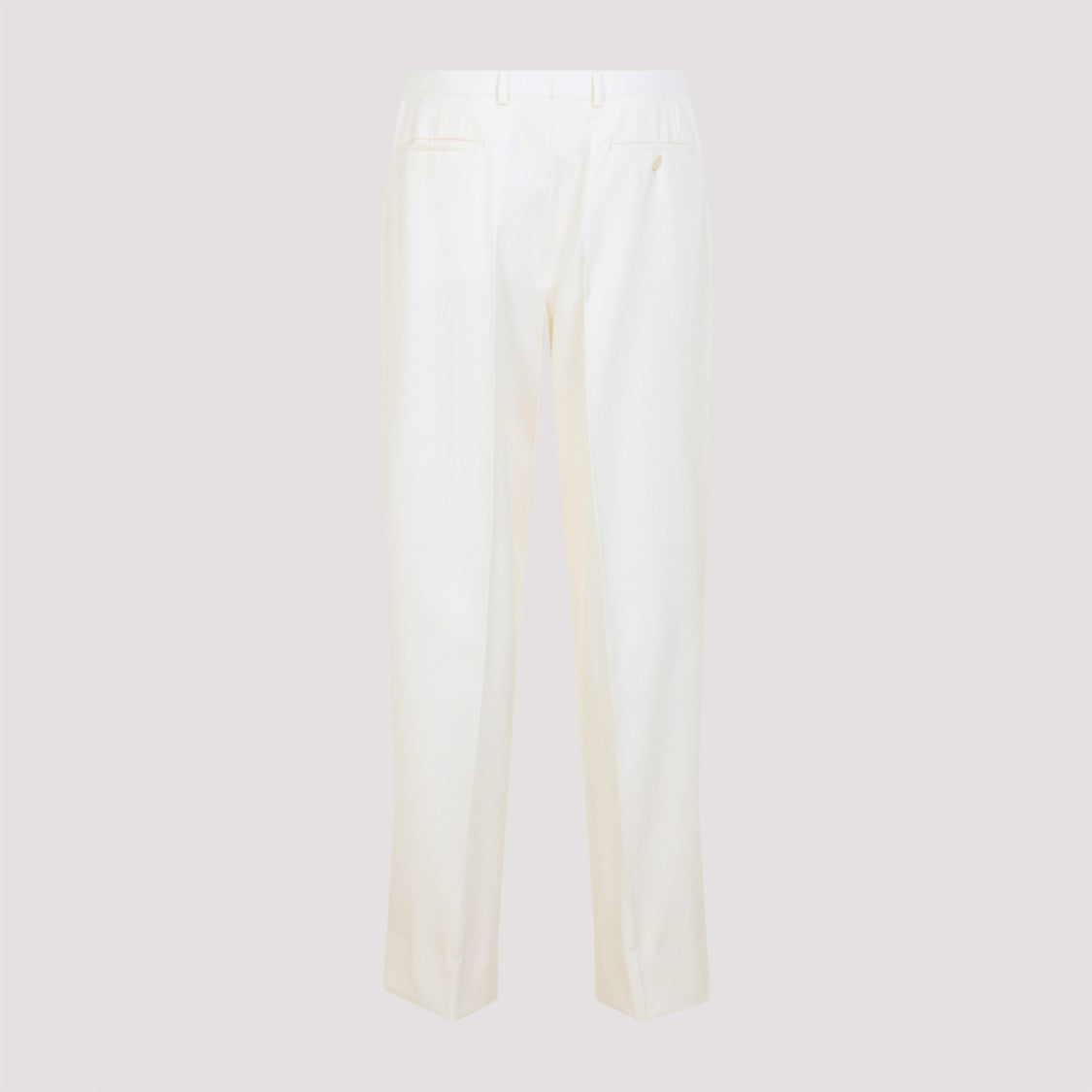 Brioni Tailored White Wool Trousers