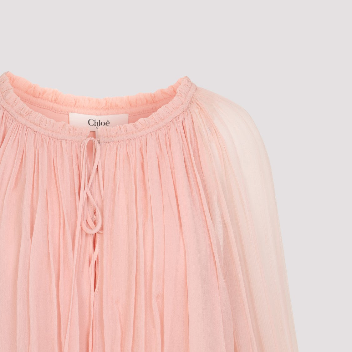 Chloé Pink Silk Mini Dress