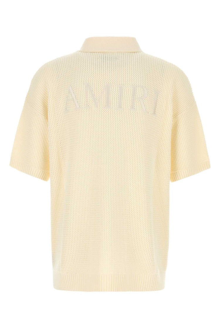Amiri Cream Crochet Shirt