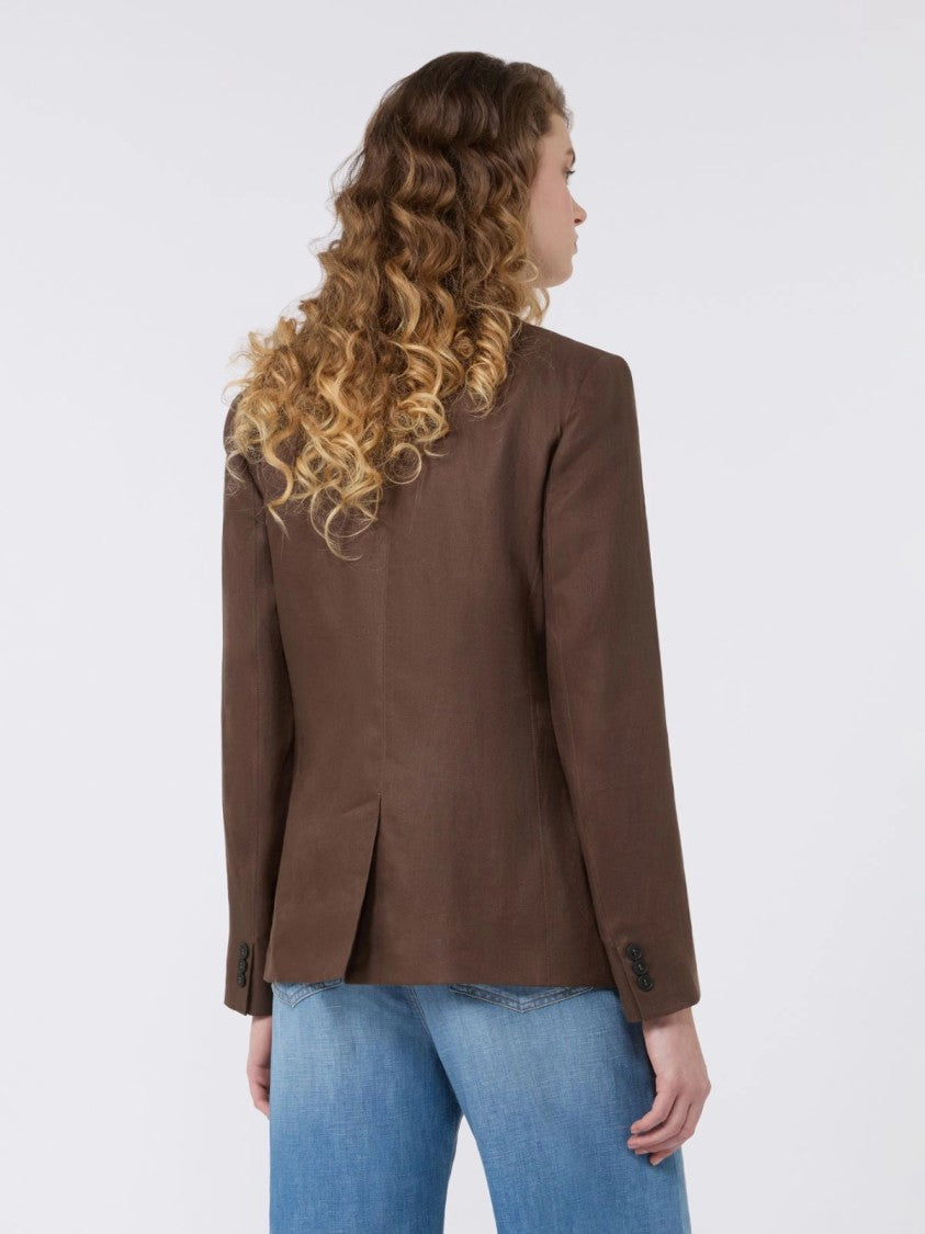 Max Mara Tailored Blazer With Notch Lapel And Single-Button Closure