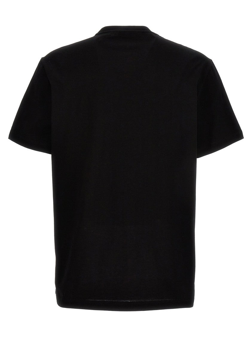 Versace Graphic Embroidered Black T-Shirt