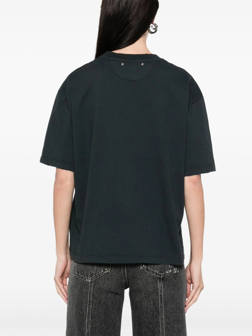 Golden Goose Boxy T-Shirt With Subtle Embellishments