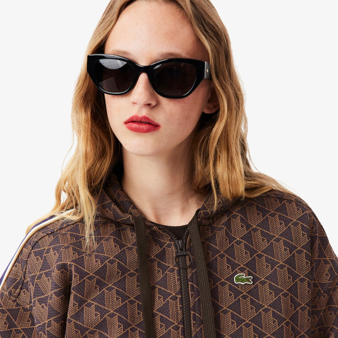 Lacoste Jacquard Monogram Hoodie