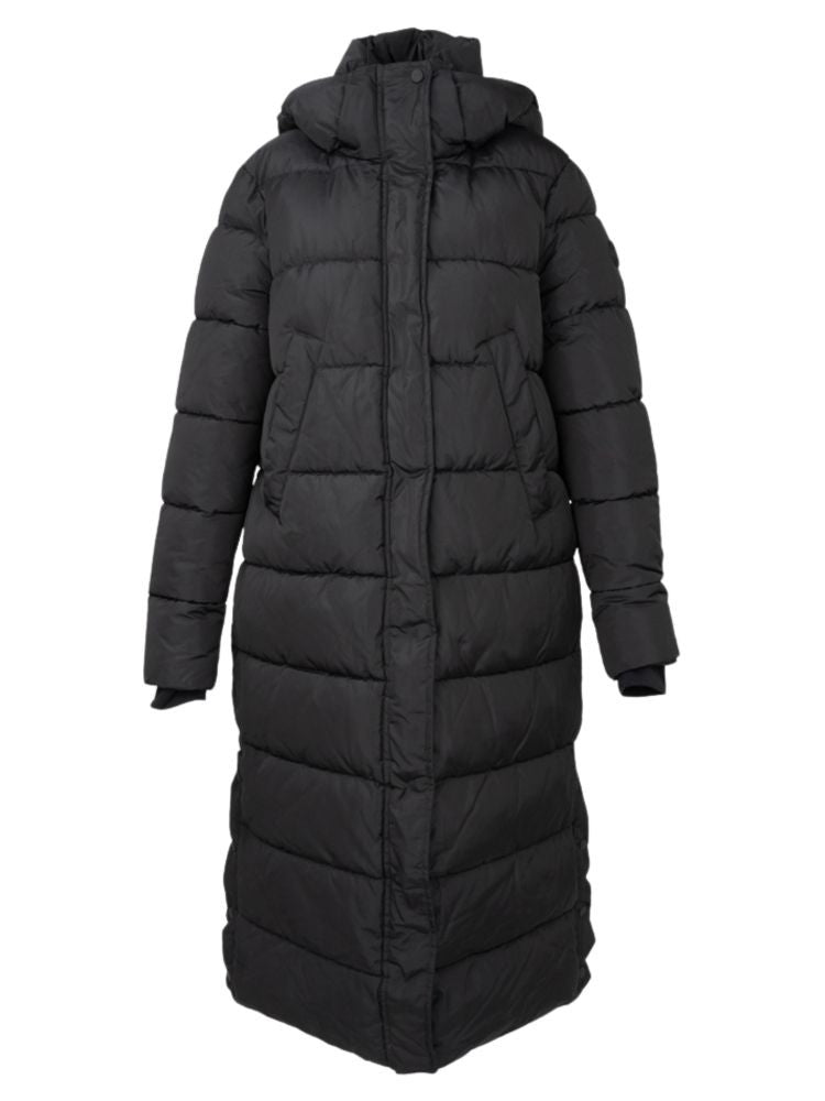Sergio Moretti Padded Long Jacket With Concealed Placket And Hood