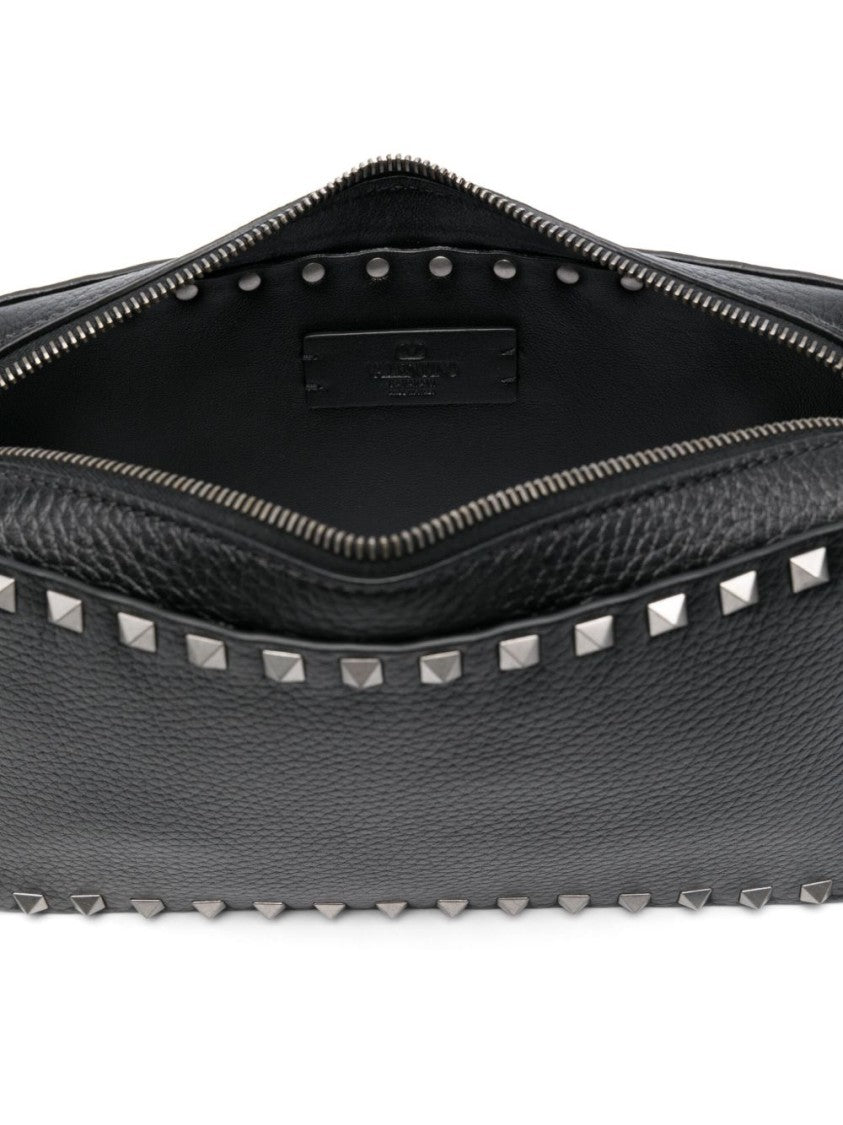 Valentino Garavani Rectangular Black Leather Bag