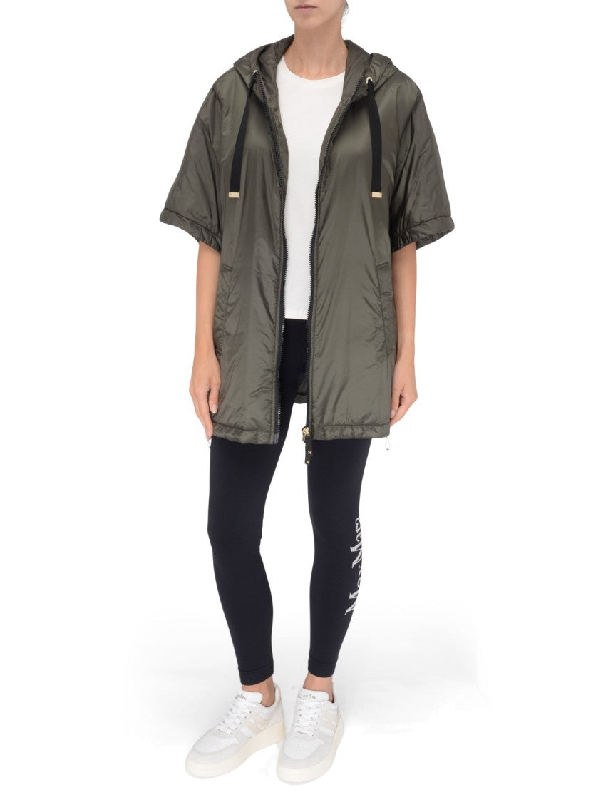 Max Mara Short-Sleeved Padded Jacket With Drawstring Hood