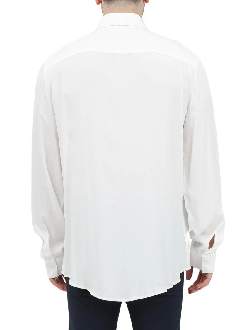 Patrizia Pepe White Fluid Viscose Blouse