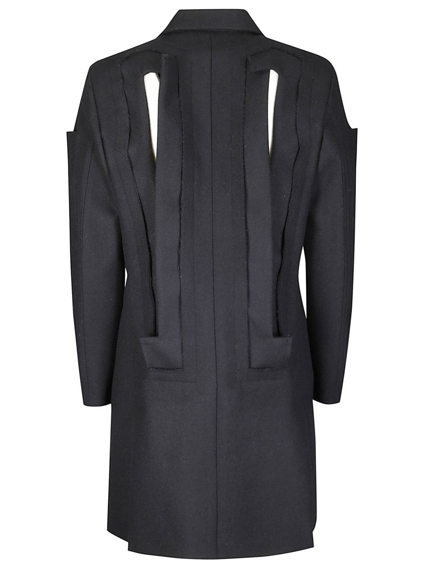 Comme Des Garçons Deconstructed Wool Jacket With Unique Architectural Design