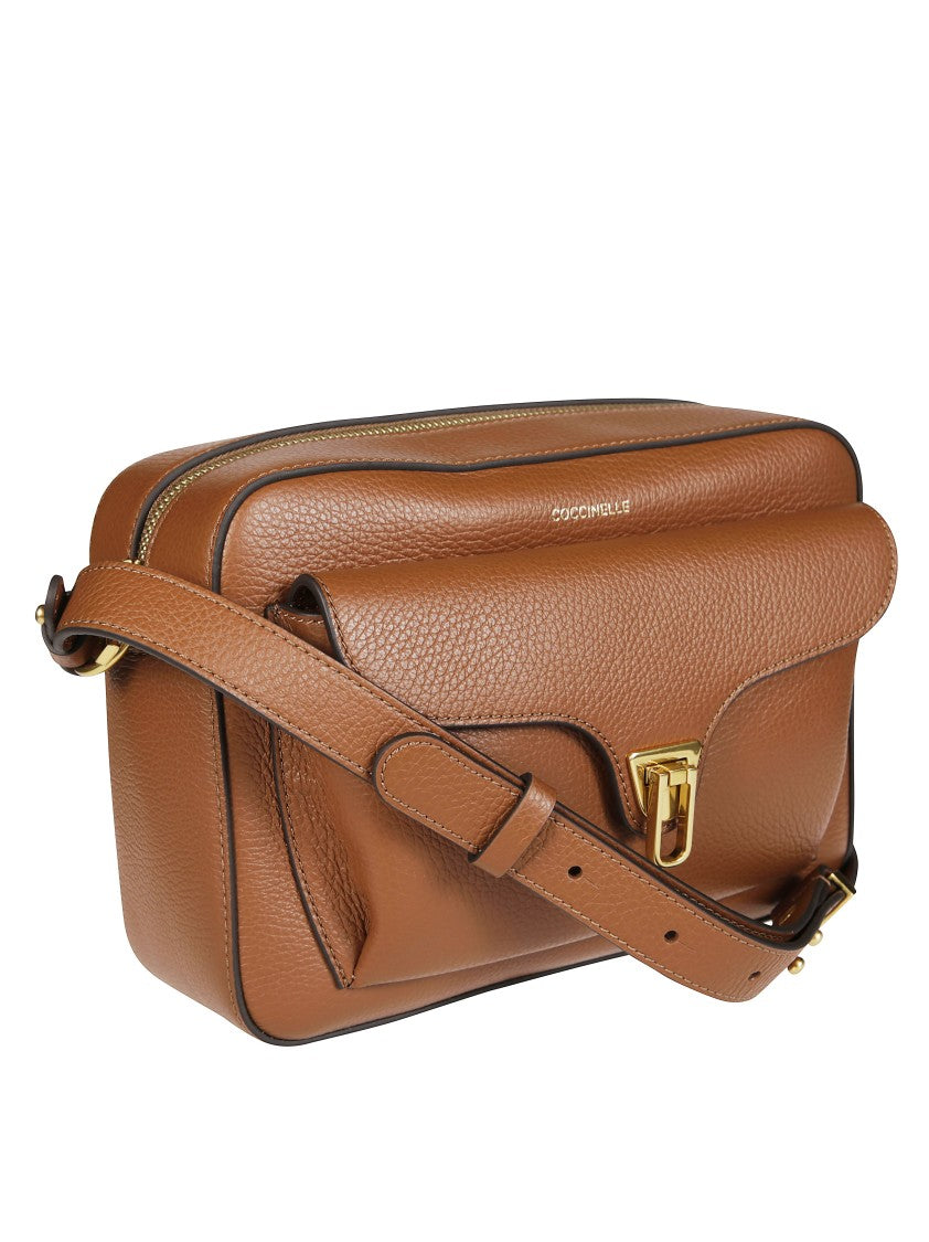 Coccinelle Textured Leather Crossbody Bag