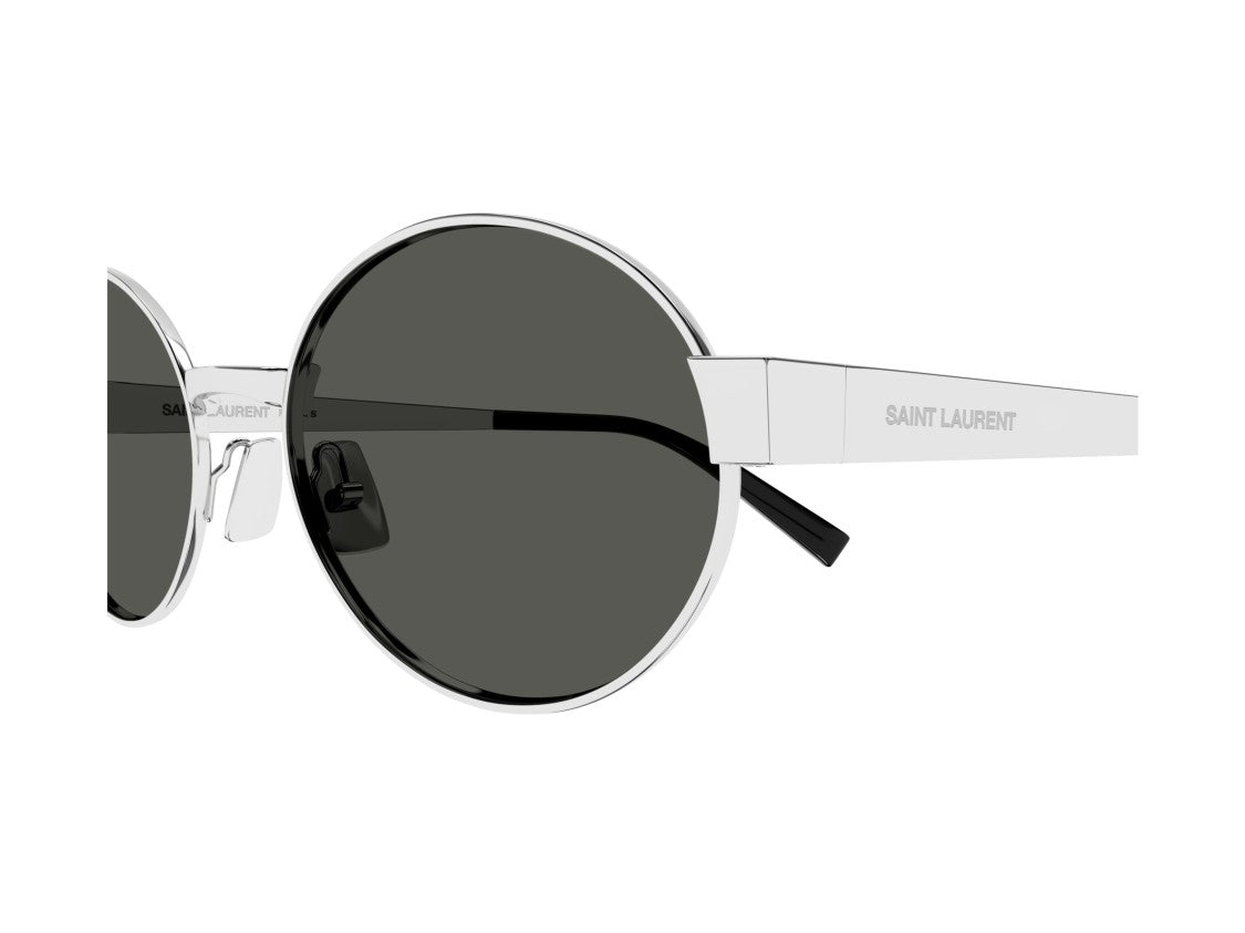 Saint Laurent Silver Sl 692 Metal Round Sunglasses