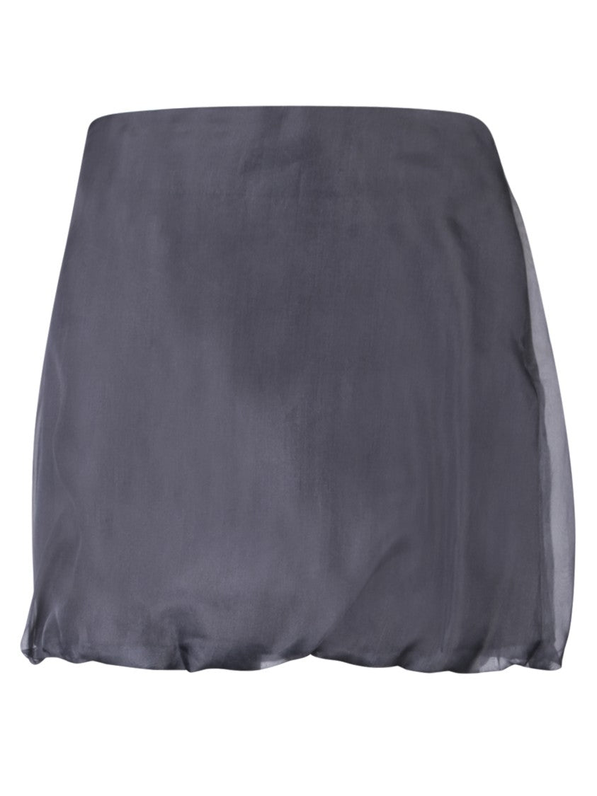Blanca Vita Black Silk Skirt