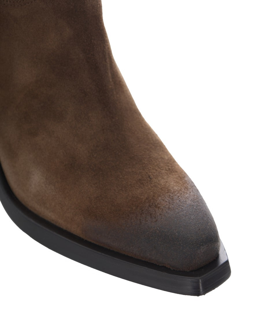Ash Mink Judy Vintage Suede Ankle Boots