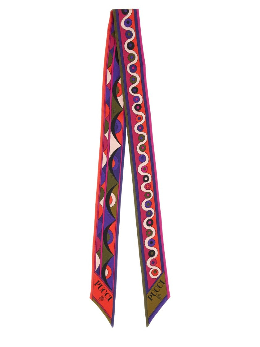 Pucci Iris And Diamond Print Scarf