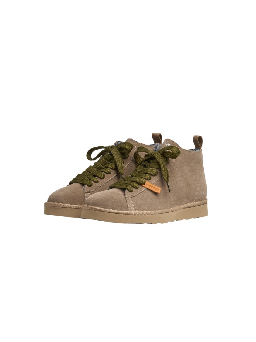 Panchic Walnut Brown Suede Sneakers