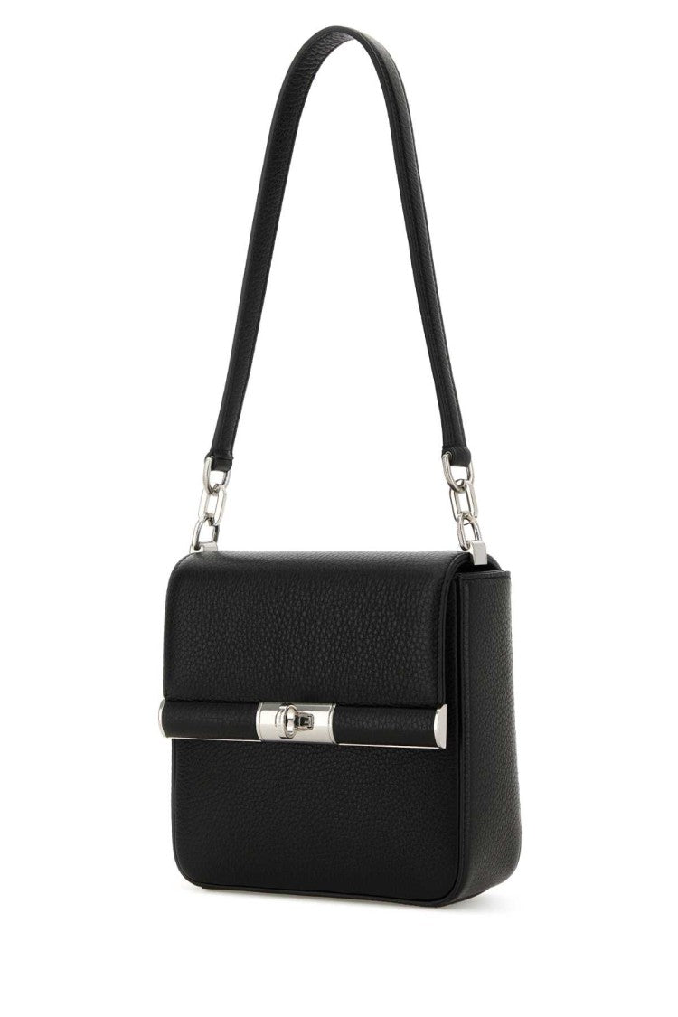 Dolce & Gabbana Black Leather Marlene Shoulder Bag