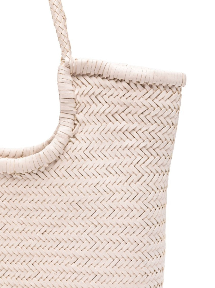 Dragon Diffusion Woven Calf Leather Shopper Bag With Structured Silhouette