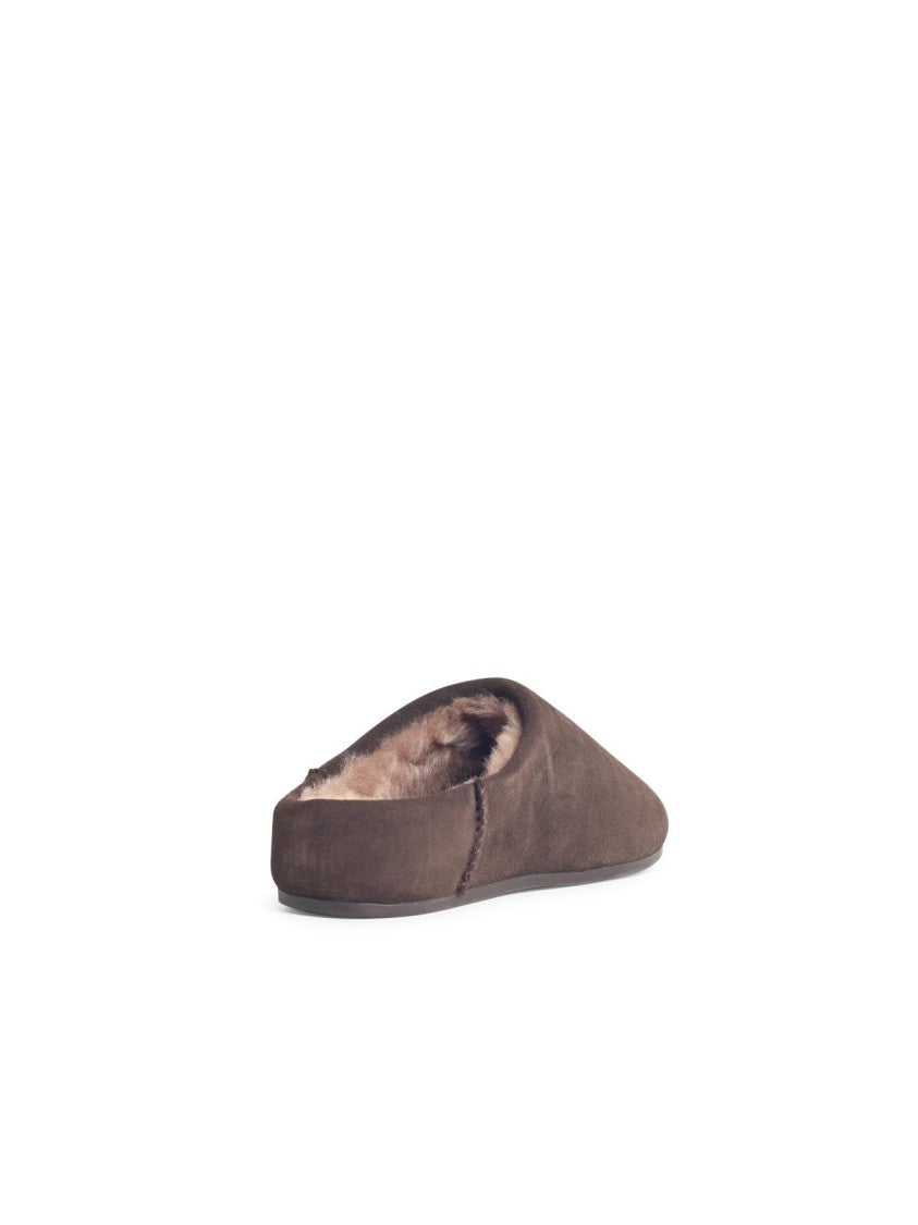 Ugg Elea Slip-On Brown Leather Slippers