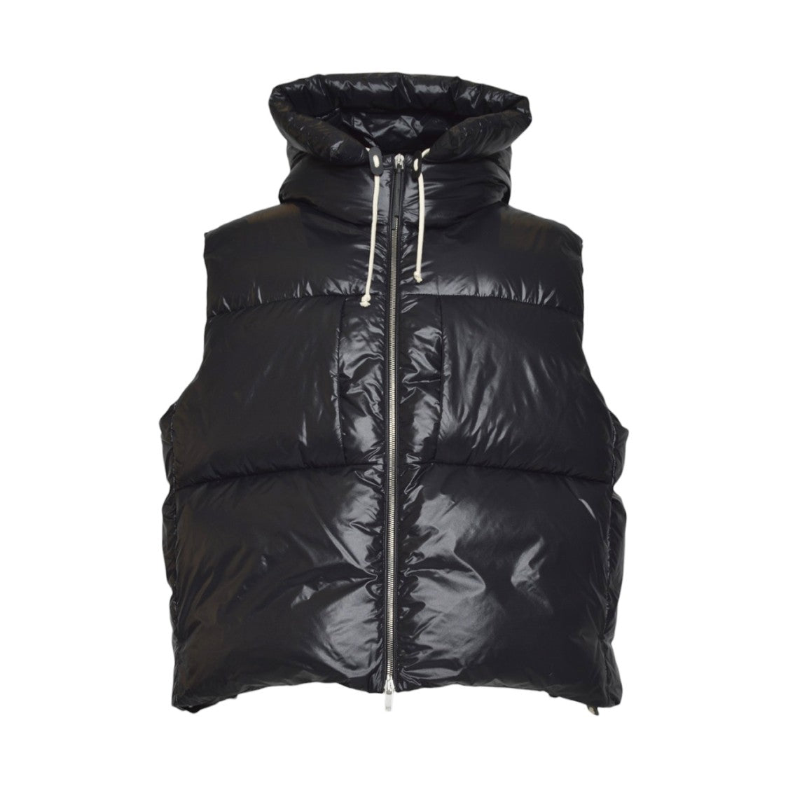 Jil Sander Cropped Sleeveless Puffer Jacket With Finish