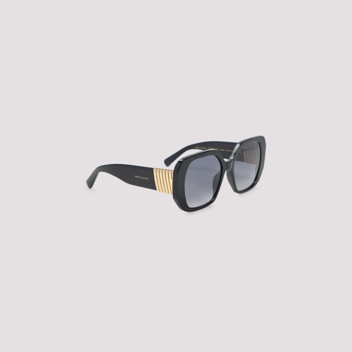Bulgari Oversized Square Frame Sunglasses With Metallic Accents