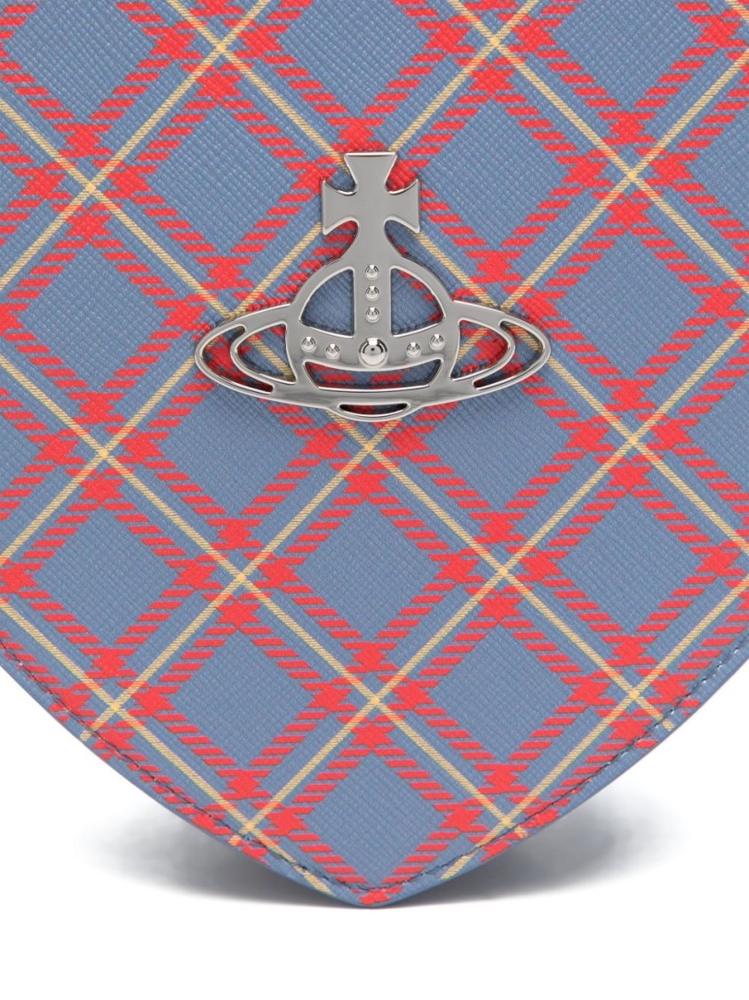 Vivienne Westwood Heart-Shaped Tartan Check Bag