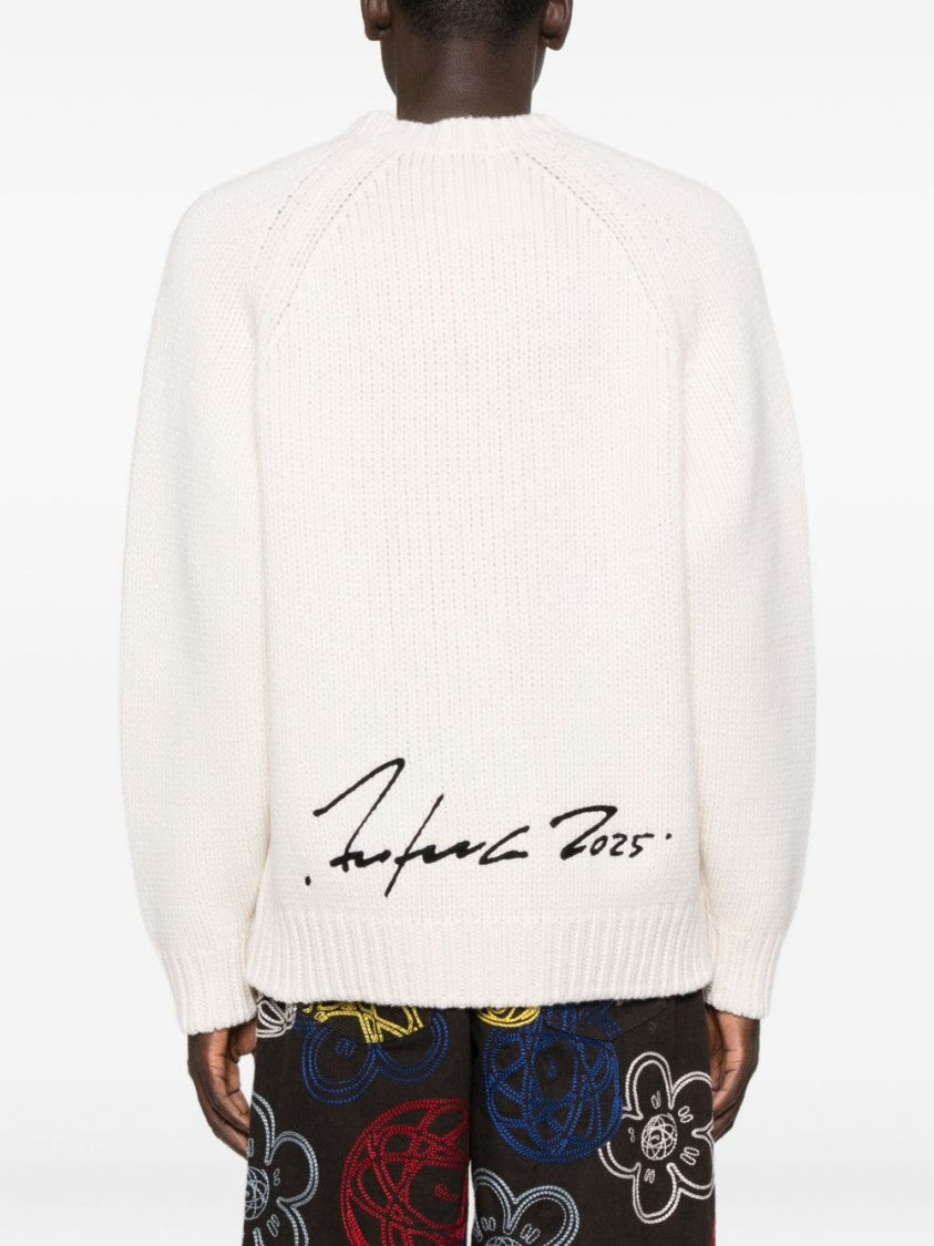Kenzo Big Logo Wool Jumper With Signature Detail
