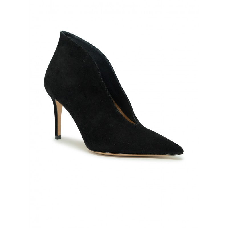 Gianvito Rossi Camnero Black Suede Ankle Boots