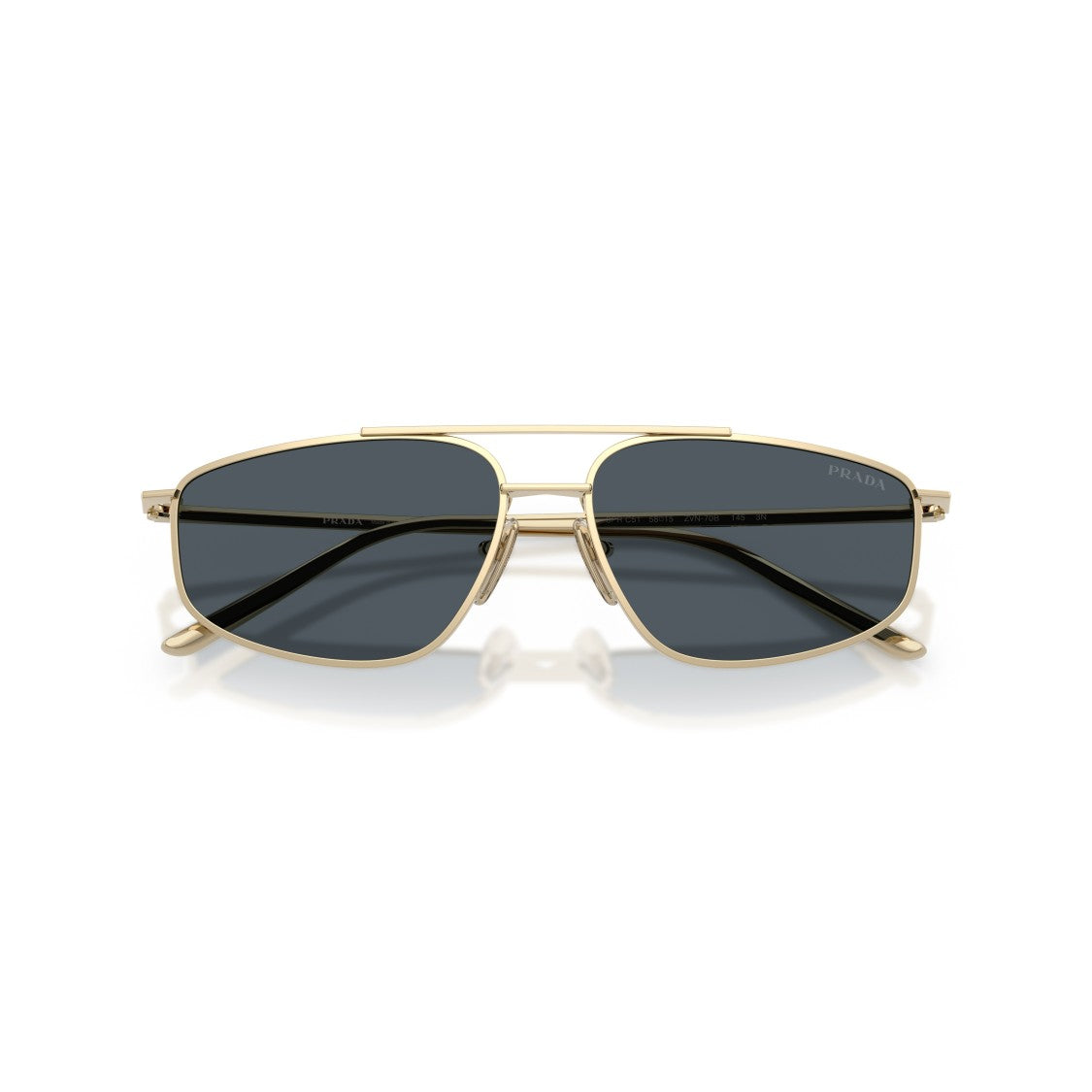 Prada 0Pr C51s Gold Metal Frame Sunglasses