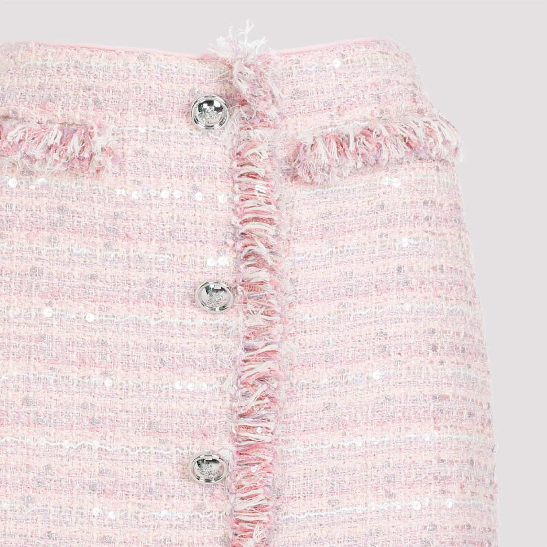 Giambattista Valli Pink Bouclé Mini Skirt