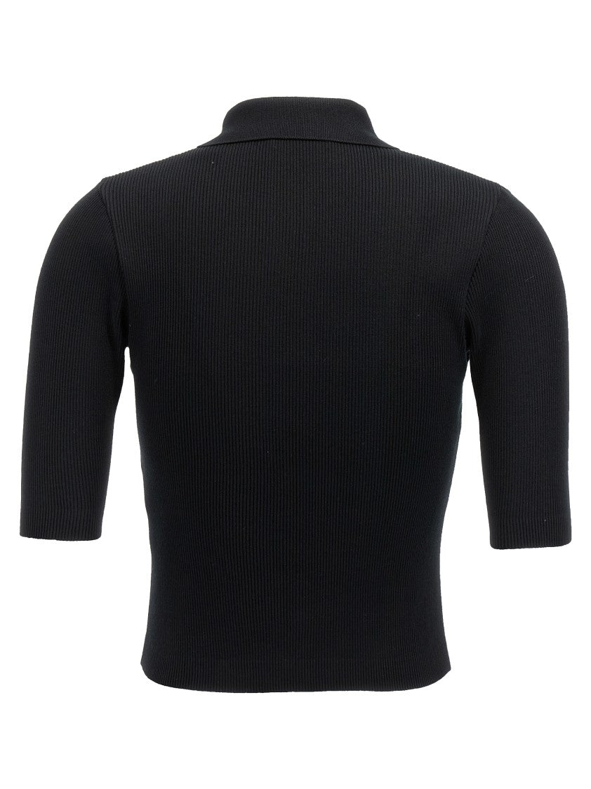 Auralee Ribbed Polo Shirt