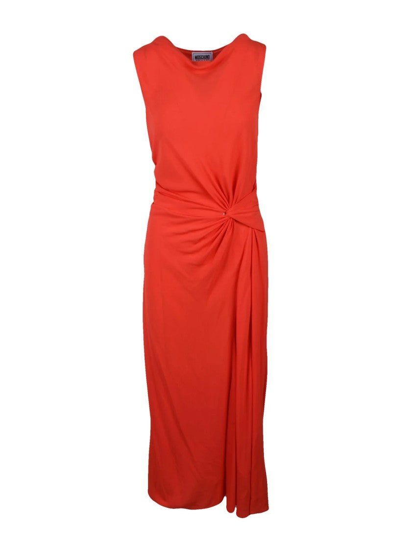 Mo5ch1no Jeans Jeans Long Flared Dress Viscose - Red