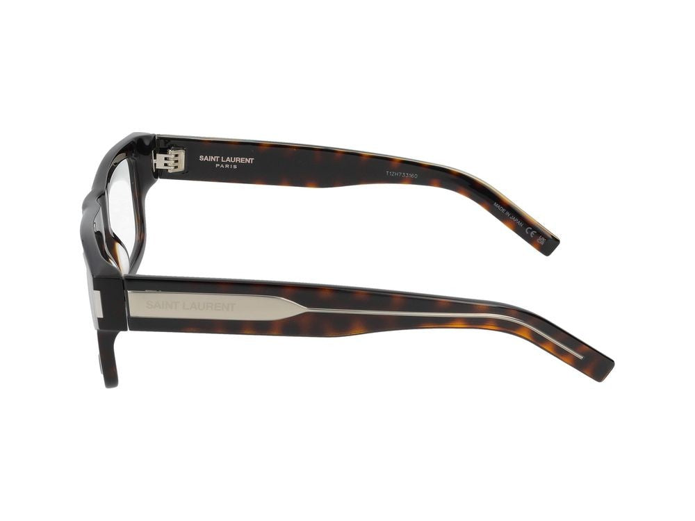 Saint Laurent Eyeglasses Sl 574 002 Havana Crystal Transparent 52/21/145