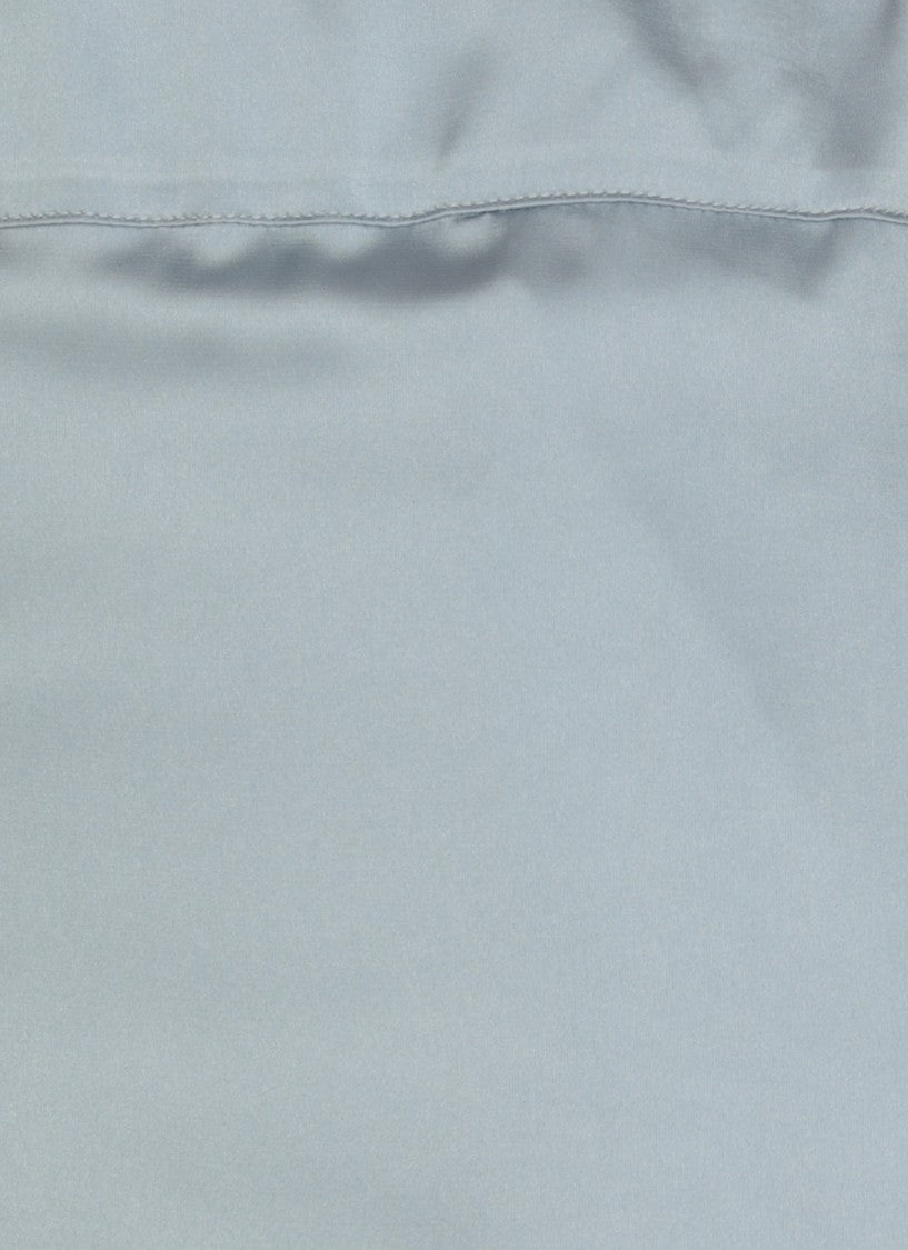 D. Exterior Light Blue Satin Pants