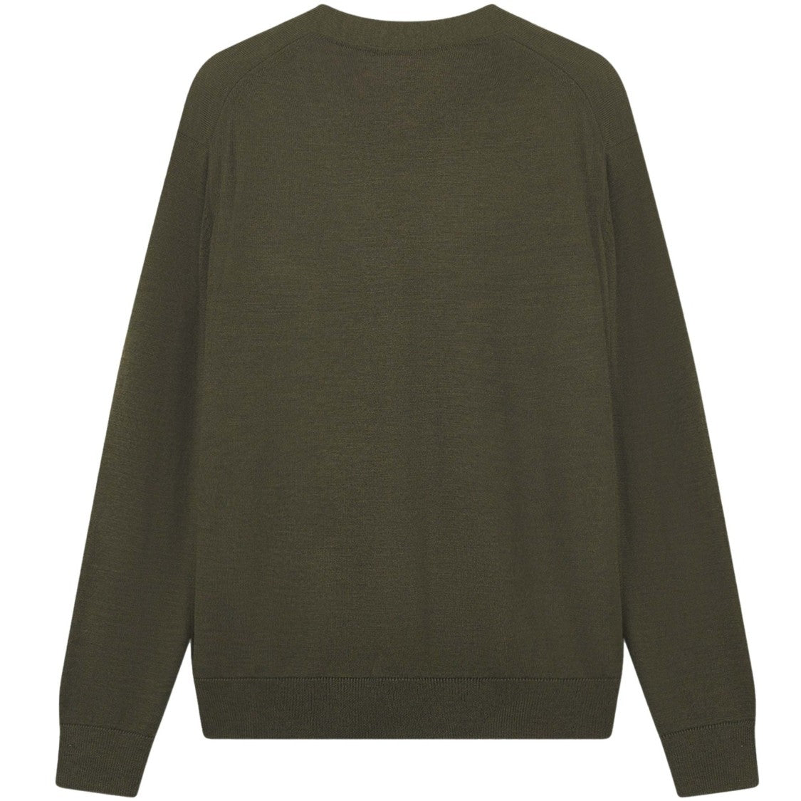 Maison Kitsuné Classic Wool Cardigan With Deep V-Neckline And Embroidered Emblem