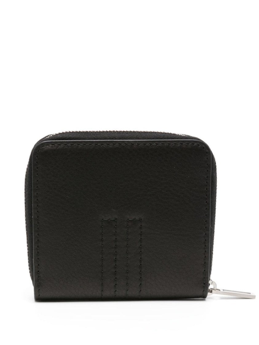 Rick Owens Textured Leather Zipped Wallet