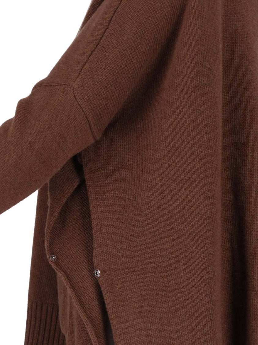 Ma'ry'ya Brown Virgin Wool And Cashmere Knit Sweater