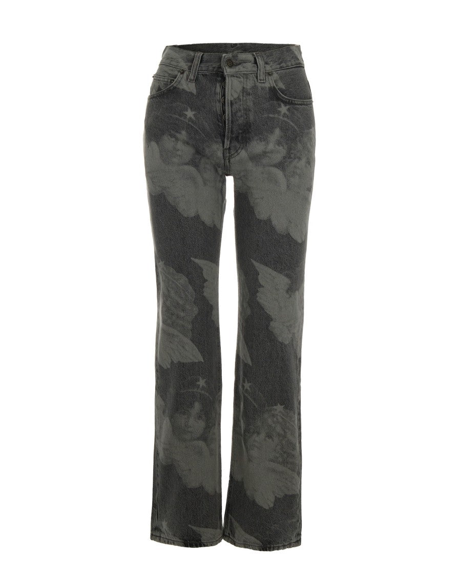 Fiorucci Angels Straight Fit Jeans - Grey