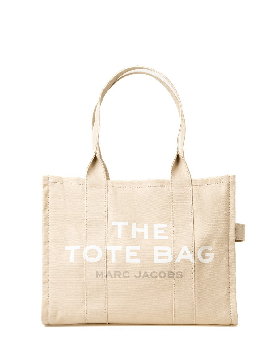 Marc Jacobs Rectangular Canvas Tote With Logo Print