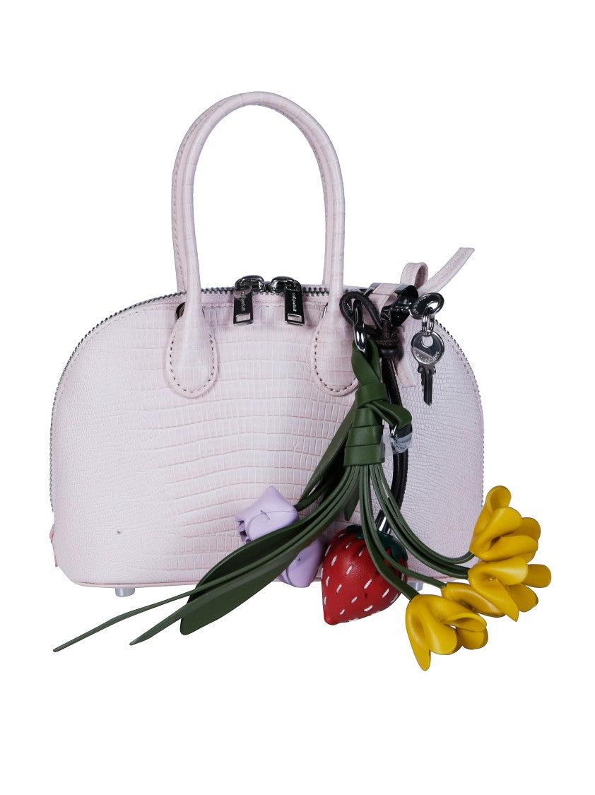 Self-Portrait Lizard Leather Toast Mini Bag