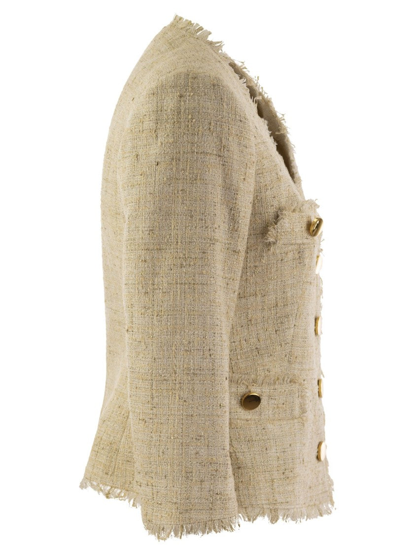 Tagliatore Dharma - Papyrus-Effect Jacket