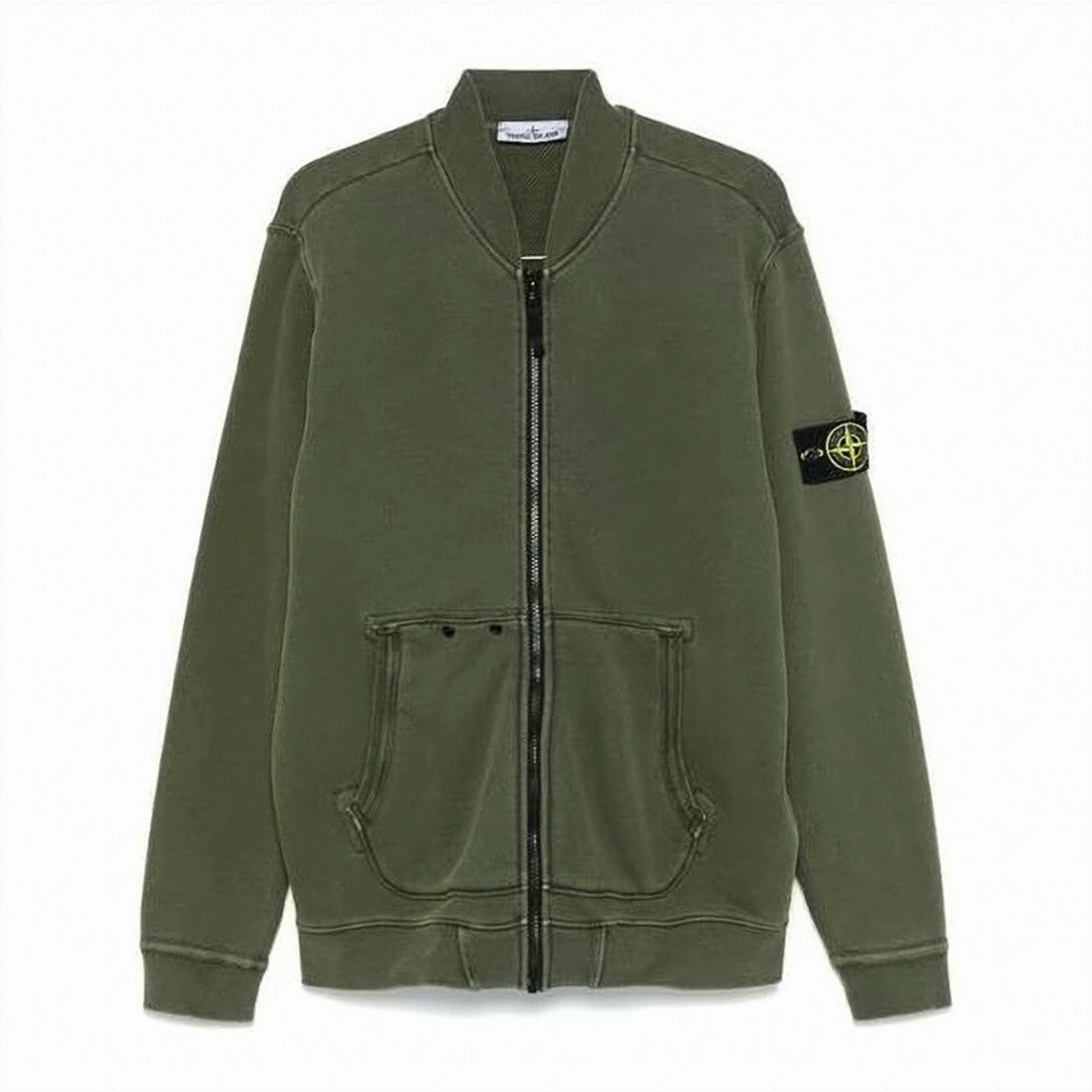 Stone Island Relaxed-Fit Cotton Jacket With Distinctive Patch