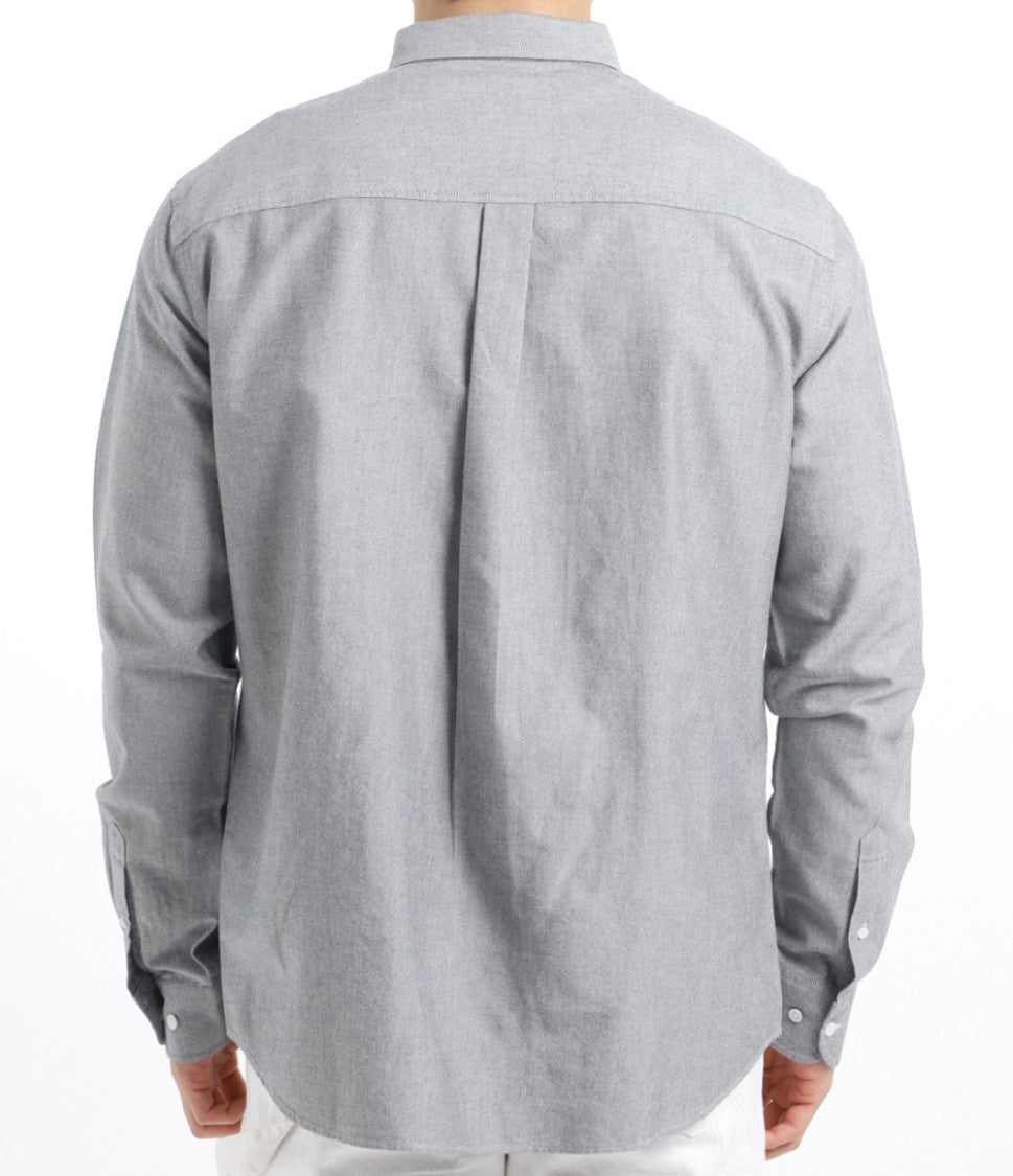 Isabel Marant Long-Sleeve Grey Button-Down Shirt With Design