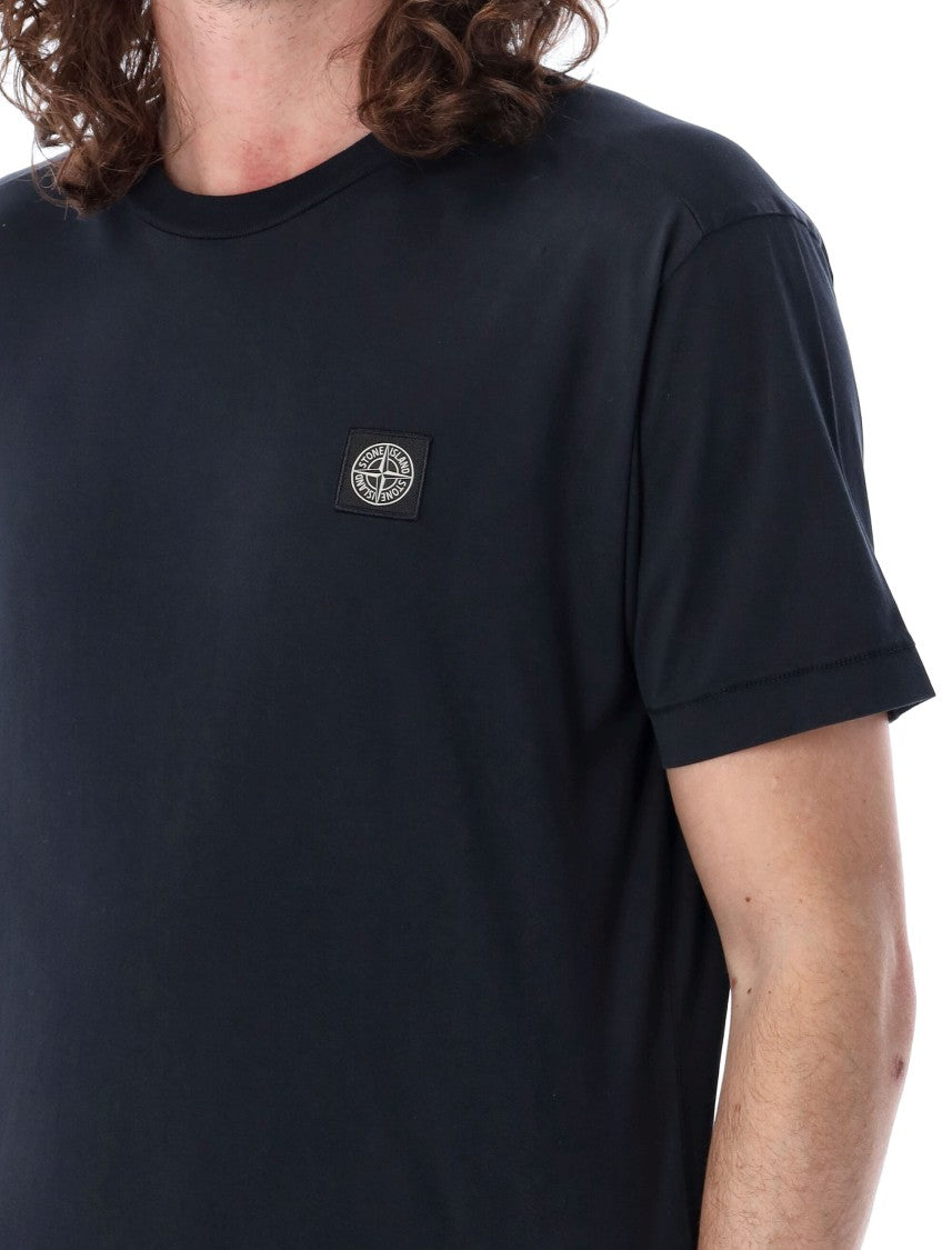 Stone Island Cotton Jersey T-Shirt With Compass Patch