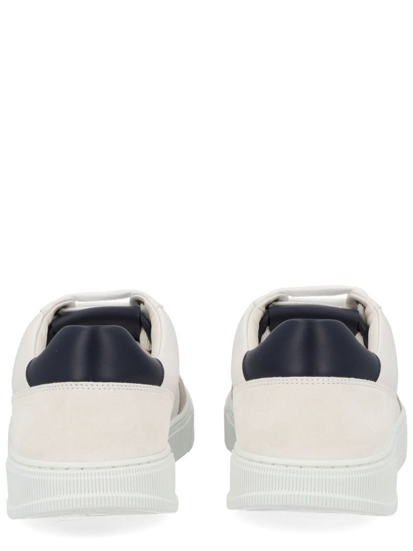 Ferragamo Gancini Suede Accent Low Sneakers