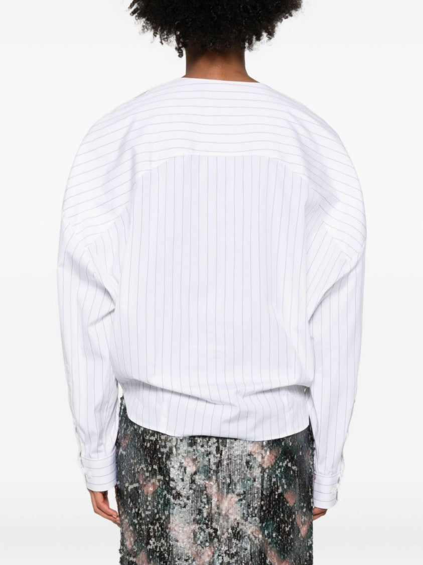 Dries Van Noten Draped Relaxed-Fit Shirt With Wrap-Style Front