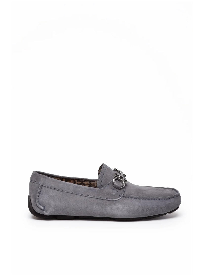 Salvatore Ferragamo Parigi Eco Suede Loafer - Grey