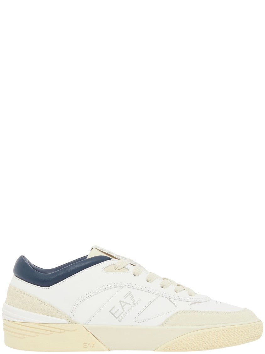 Ea7 Emporio Armani Off-White Otg Low-Top Sneakers