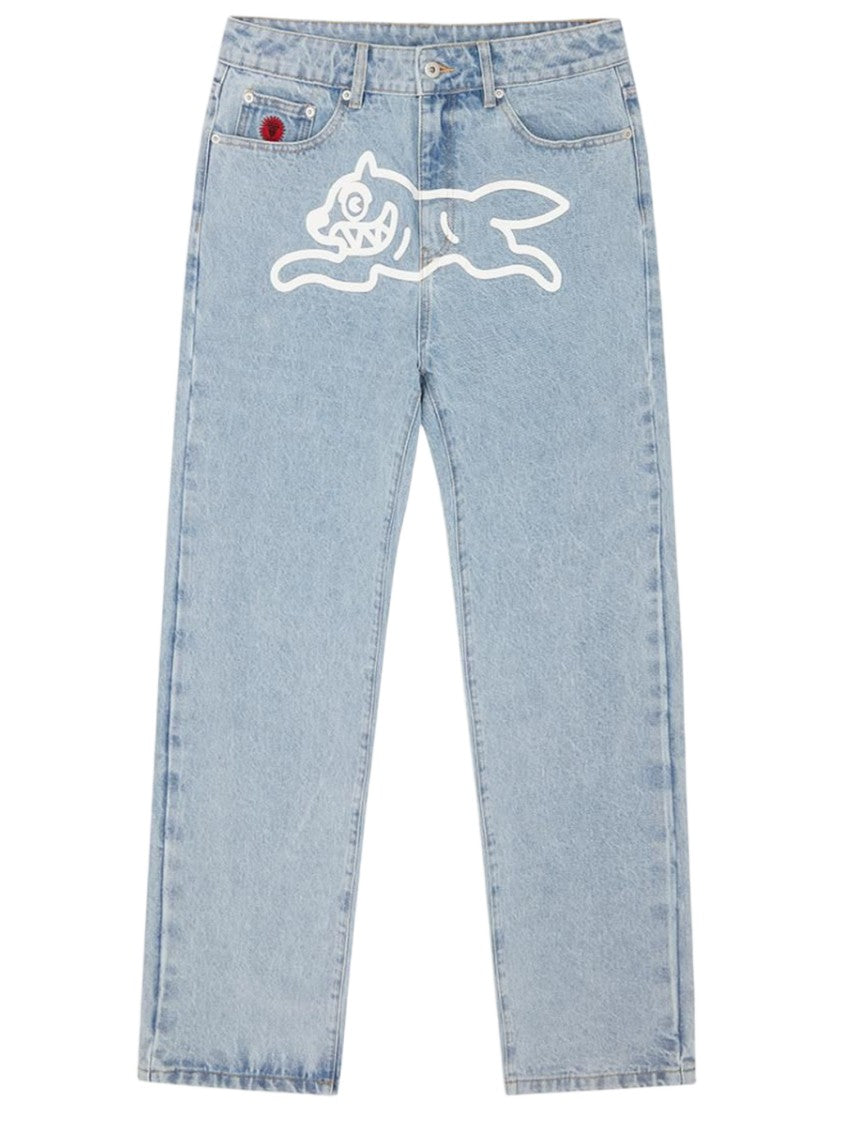 Icecream Light Blue Denim Jeans With Classic Five-Pocket Design