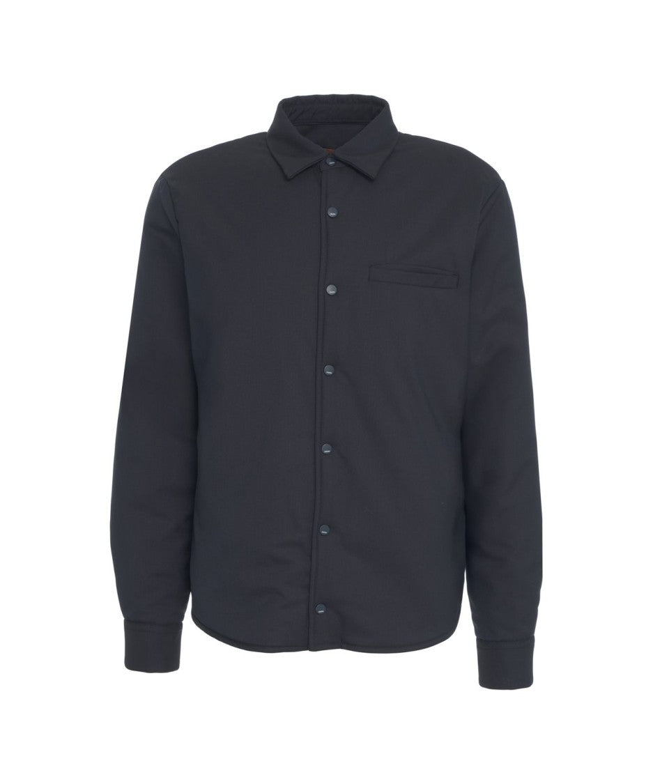 Cruna Padded Overshirt With Classic Collar