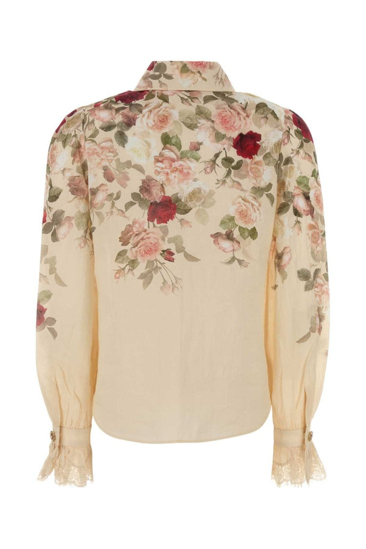 Zimmermann Printed Ramie Hypnotic Shirt